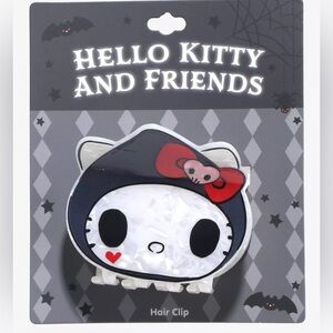 Hello Kitty Hooded Skull Claw Hair‎ Clip Hot Topic Halloween